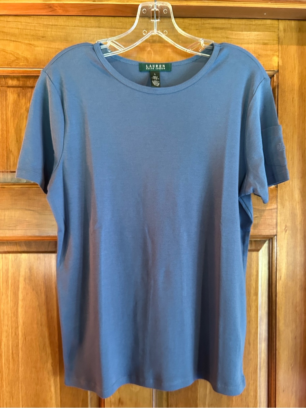 Lauren Ralph Lauren Blue Short Sleeve Crewneck Tee